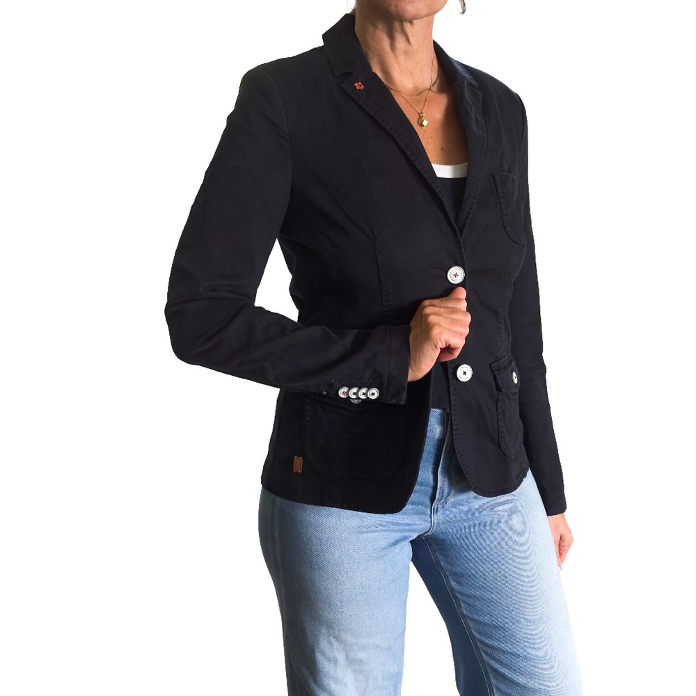 Women's Blazer Jacket By Camel Active Navy Blue C… - image 2